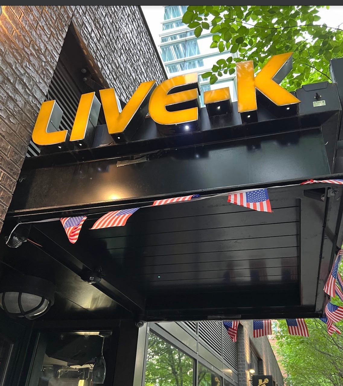 Live-K Karaoke VIP room and stage at The Wharf