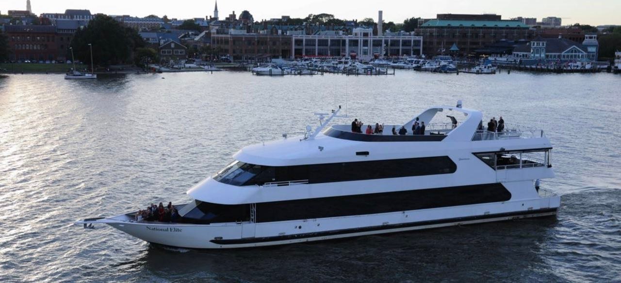 The National Elite, the yacht where our ceremony and reception take place